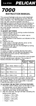 Preview for 1 page of Pelican 7000 User Manual