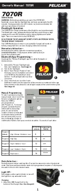 Preview for 1 page of Pelican 7070R User Manual