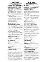 Preview for 2 page of Pelican M10 8040 Instructions