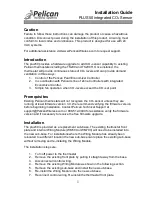 Preview for 1 page of Pelican PLUS50 Installation Manual