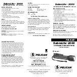 Pelican SableLite 2000 Operating Instructions preview