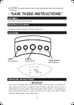 Preview for 3 page of Pelonis HF-0063 Owner'S Manual