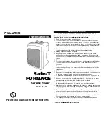 Pelonis Safe-T FURNACE HC-445 Owner'S Manual preview