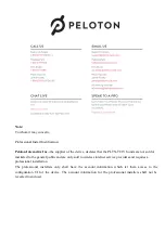 Preview for 13 page of Peloton PLTN-TC1VS User Manual