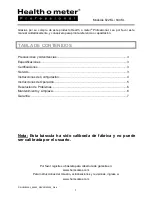 Preview for 10 page of Pelstar Health O Meter 822KL User Instructions