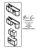 Pelton & Crane Caseworx MILLENIUM CABINET Use & Care Installation Instructions предпросмотр