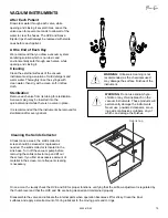 Предварительный просмотр 15 страницы Pelton & Crane Solaris Use & Care Manual