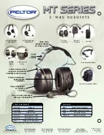 Preview for 2 page of Peltor 2-Way Headsets MT Series Specifications