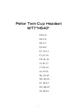 Preview for 3 page of Peltor MT7 H540 Series Manual