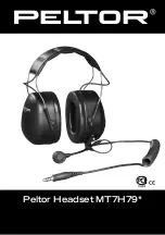 Peltor MT7H79 Series Manual preview