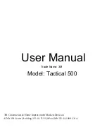 Peltor Tactical 500 User Manual preview