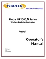 Preview for 1 page of PEMTECH PT2000/H Series Operator'S Manual