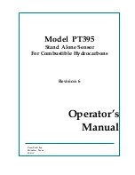 Предварительный просмотр 1 страницы PEMTECH PT395 Series Operator'S Manual