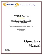 Preview for 1 page of PEMTECH PT495 Series Operator'S Manual