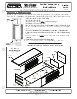 Предварительный просмотр 1 страницы PENCO Stadium 86190 Assembly Instructions