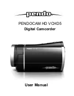 Pendo PENDOCAM HD VCHD5 User Manual preview