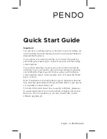 Предварительный просмотр 1 страницы Pendo PND6034RGRY Quick Start Manual