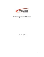 Pengo U-Storage User Manual preview