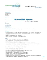 Preview for 1 page of Peninsula Engineering Solutions RF-2000E Manual