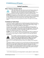 Preview for 3 page of Peninsula Engineering Solutions RF-8000E Operation Manual