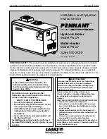 Pennant PNCH Installation And Operation Instructions Manual предпросмотр