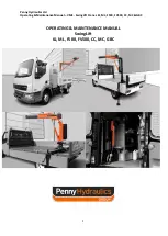 Предварительный просмотр 1 страницы Penny Hydraulics SwingLift CC Operating & Maintenance Manual