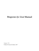 Предварительный просмотр 1 страницы Penpower Junior Crystal Touch User Manual