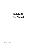 Penpower ViaTalk BT User Manual предпросмотр