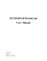 Penpower WorldCard Series User Manual preview