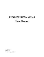 Preview for 1 page of Penpower WorldCard Series User Manual