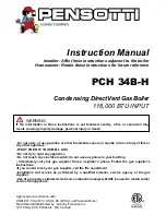 PENSOTTI PCC 34-H Instruction Manual preview