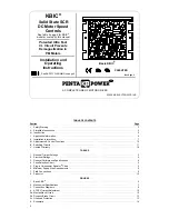 Penta KB Power KBIC-120 Installation And Operating Instructions Manual preview