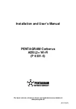 Pentagram Cerberus ADSL2+ Lite Installation And User Manual preview