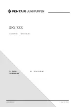 Pentair Jung Pumpen SKS 1000 Series Instruction Manual preview