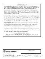 Preview for 8 page of Pentair Pool Products Hydromatic A+ Installation And Service Manual