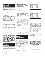 Preview for 2 page of Pentair Pool Products Hydromatic SW33 Installation And Service Manual