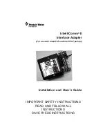 Preview for 1 page of Pentair Pool Products IntelliComm II Installation And User Manual