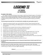 Preview for 6 page of Pentair Pool Products Legend II Installation Manual