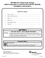 Pentair Pool Products MiniMax NT 6800 Installation Instructions Manual preview