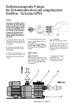 Предварительный просмотр 3 страницы Pentair Pool Products Onga PA15-BR462 Installation And Operating Instructions Manual