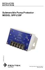 Pentair Pool Products Pentek SPP-235P Installation Instructions Manual preview