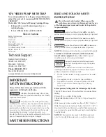 Preview for 2 page of Pentair Pool Products Sta-Rite CF6 Series Owner'S Manual