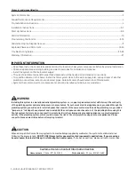 Preview for 2 page of Pentair 1.0 Installation And Service Manual