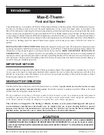 Preview for 4 page of Pentair 460763 Installation And User Manual