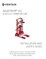 Pentair AquaTRAM 360 Installation And User Manual preview