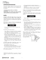 Preview for 2 page of Pentair AURORA 1082PF Instruction, Installation, Maintenance And Repair Manual