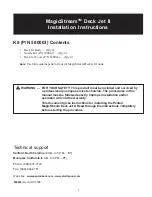 Preview for 1 page of Pentair Deck Jet II MagicStream Installation Instructions