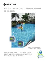 Pentair EASYTOUCH PL4 User Manual предпросмотр