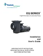 Предварительный просмотр 1 страницы Pentair EQ SERIES Installation And User Manual