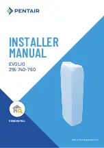 Предварительный просмотр 1 страницы Pentair Evolio 255 10 Installer Manual